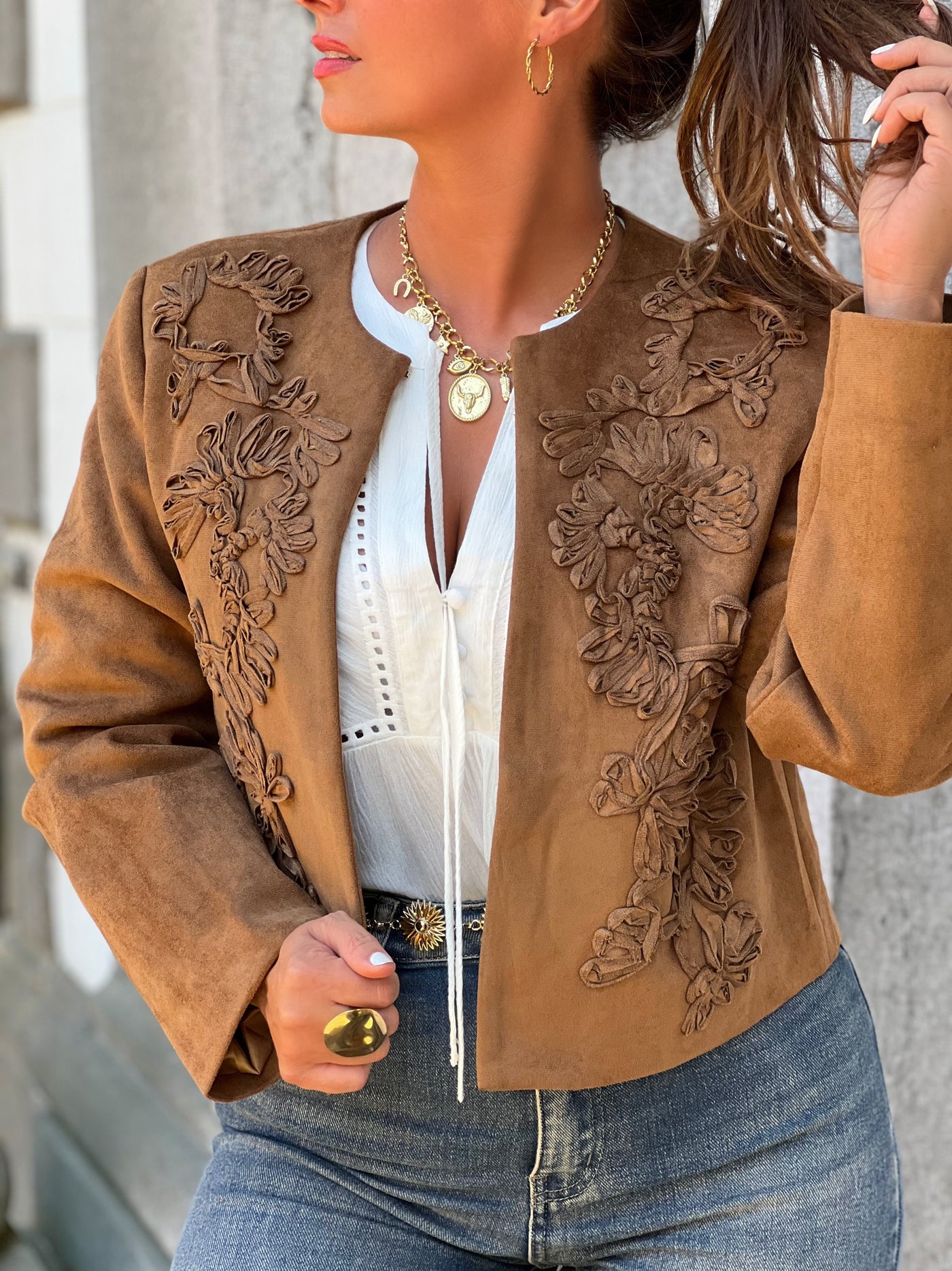 Veste JUNA - CAMEL