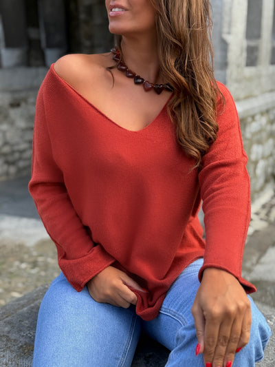 Pull MARGOT - BRIQUE