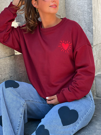 Sweat LEONIE - BORDEAUX