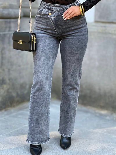 Jeans wide leg IZIS - GRIS