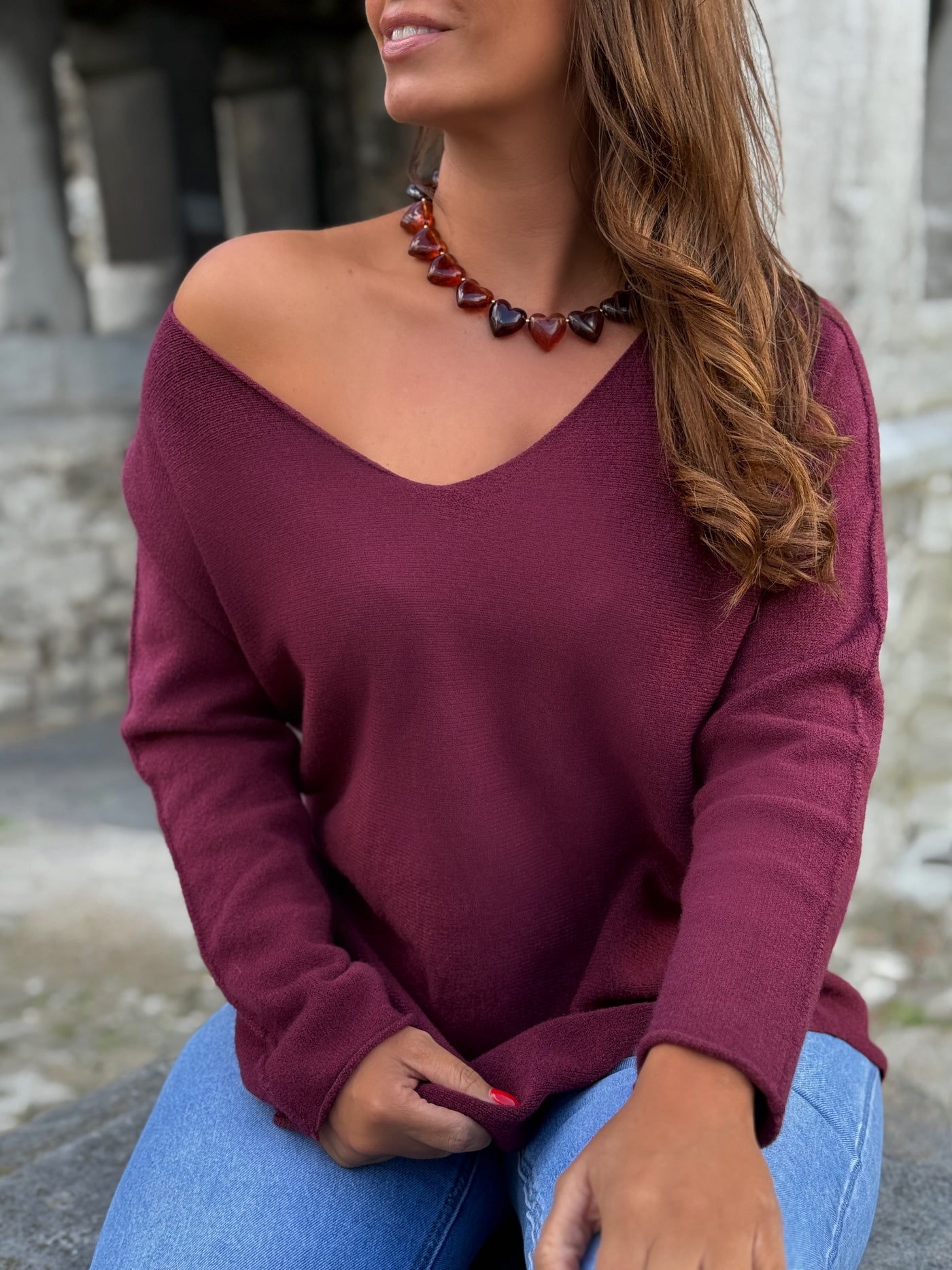 Pull MARGOT - BORDEAUX