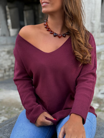 Pull MARGOT - BORDEAUX