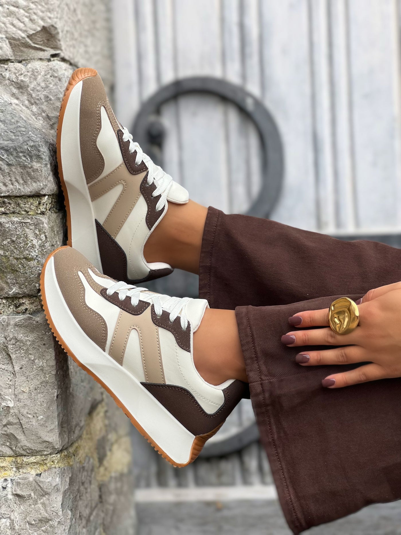 Baskets MADDY - BEIGE