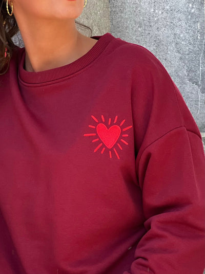 Sweat LEONIE - BORDEAUX