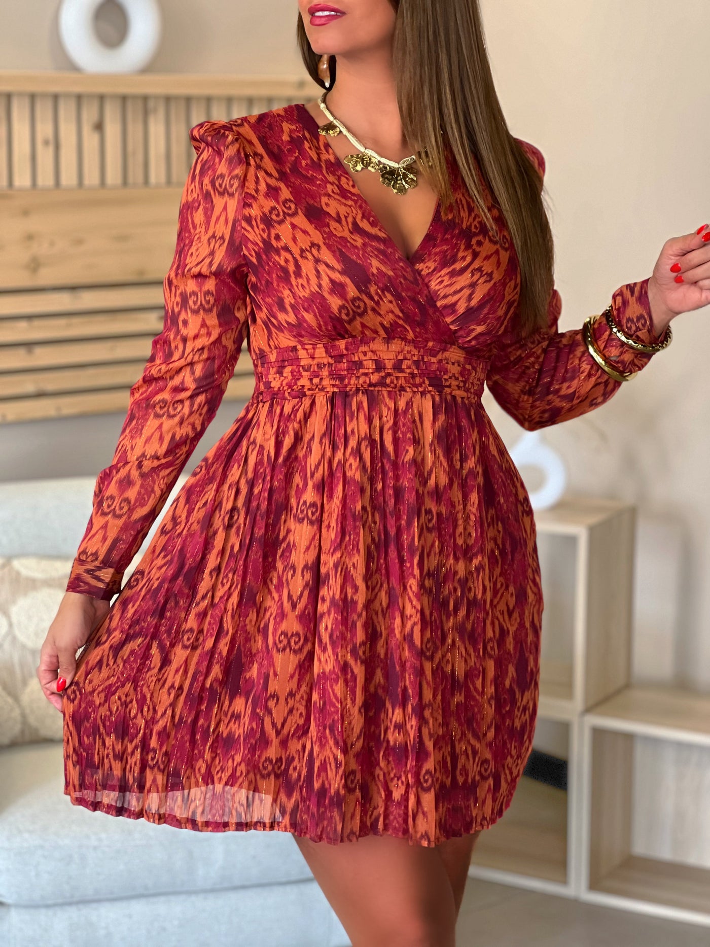Robe SANTA - BORDEAUX