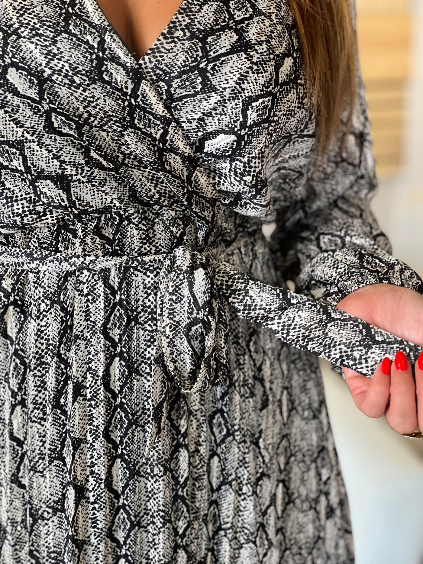 Longue robe VALENTINA - PYTHON