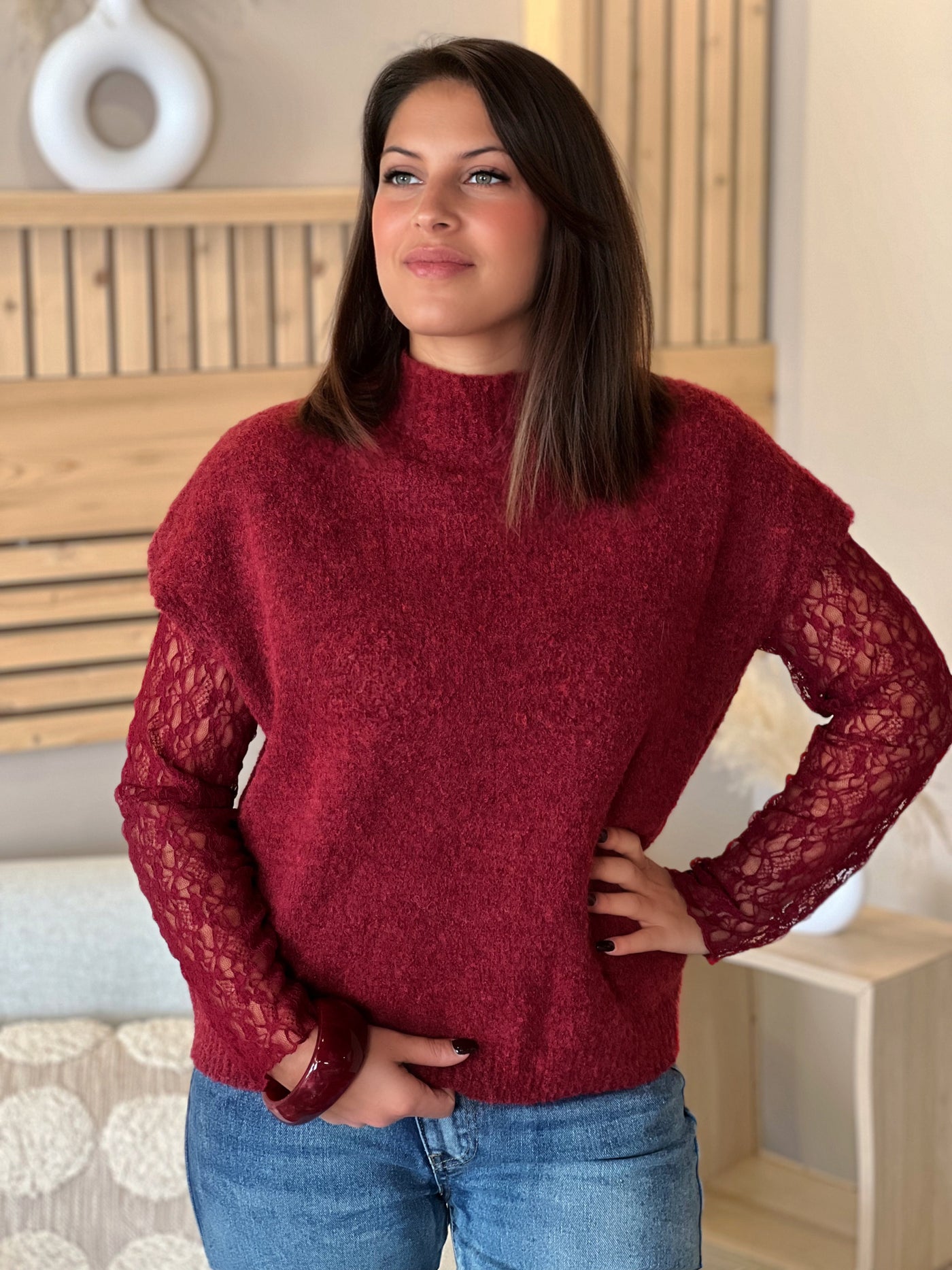 Pull ALEXANDRA - BORDEAUX