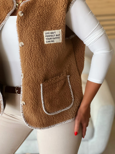 Gilet sans manches LORA - CAMEL