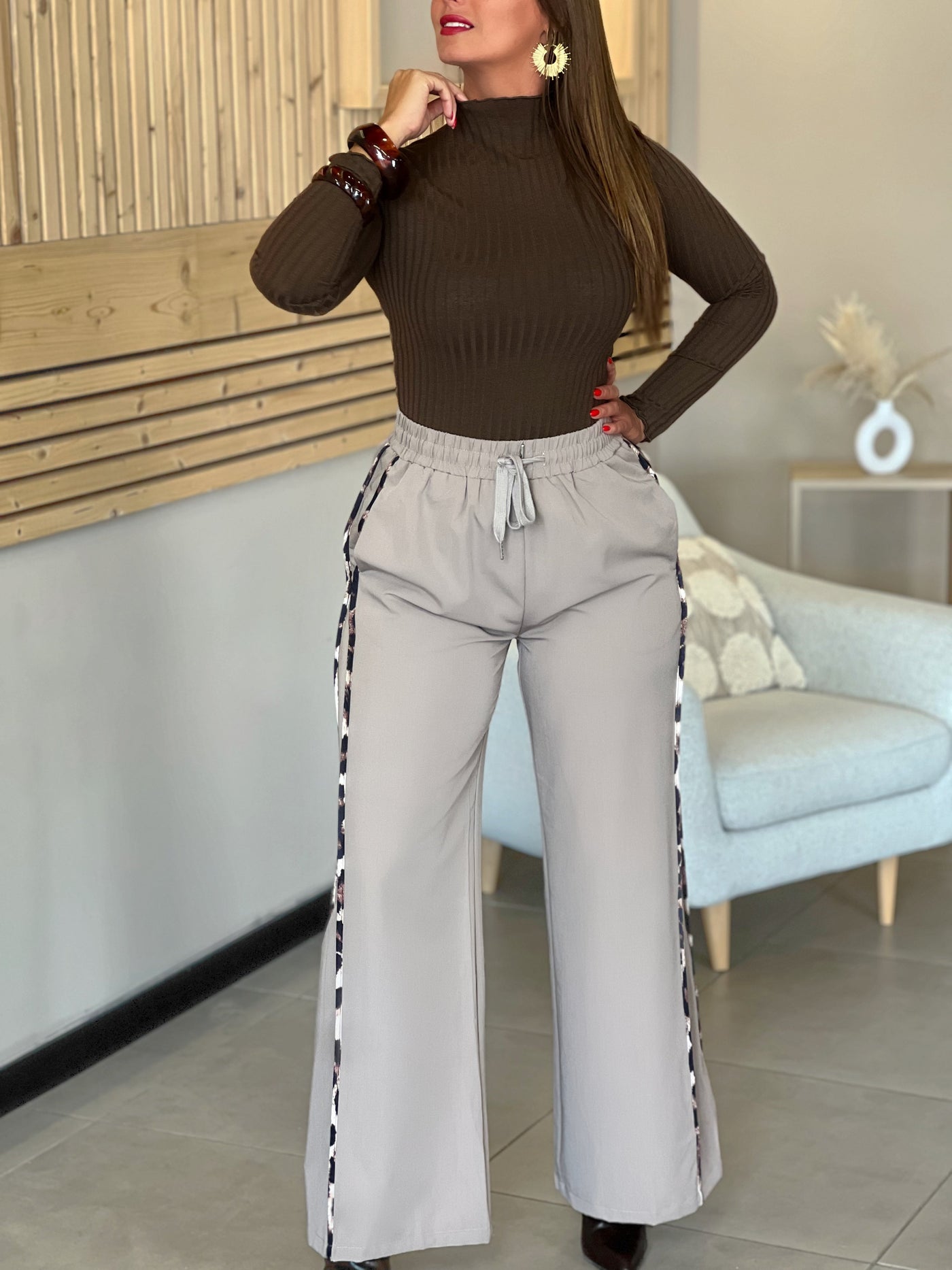 Pantalon SHAUNA - TAUPE
