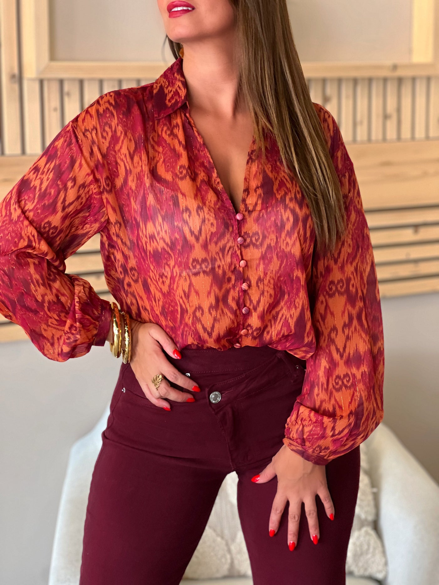 Chemise NOELIE - BORDEAUX