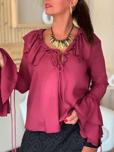 Blouse GINA - BORDEAUX