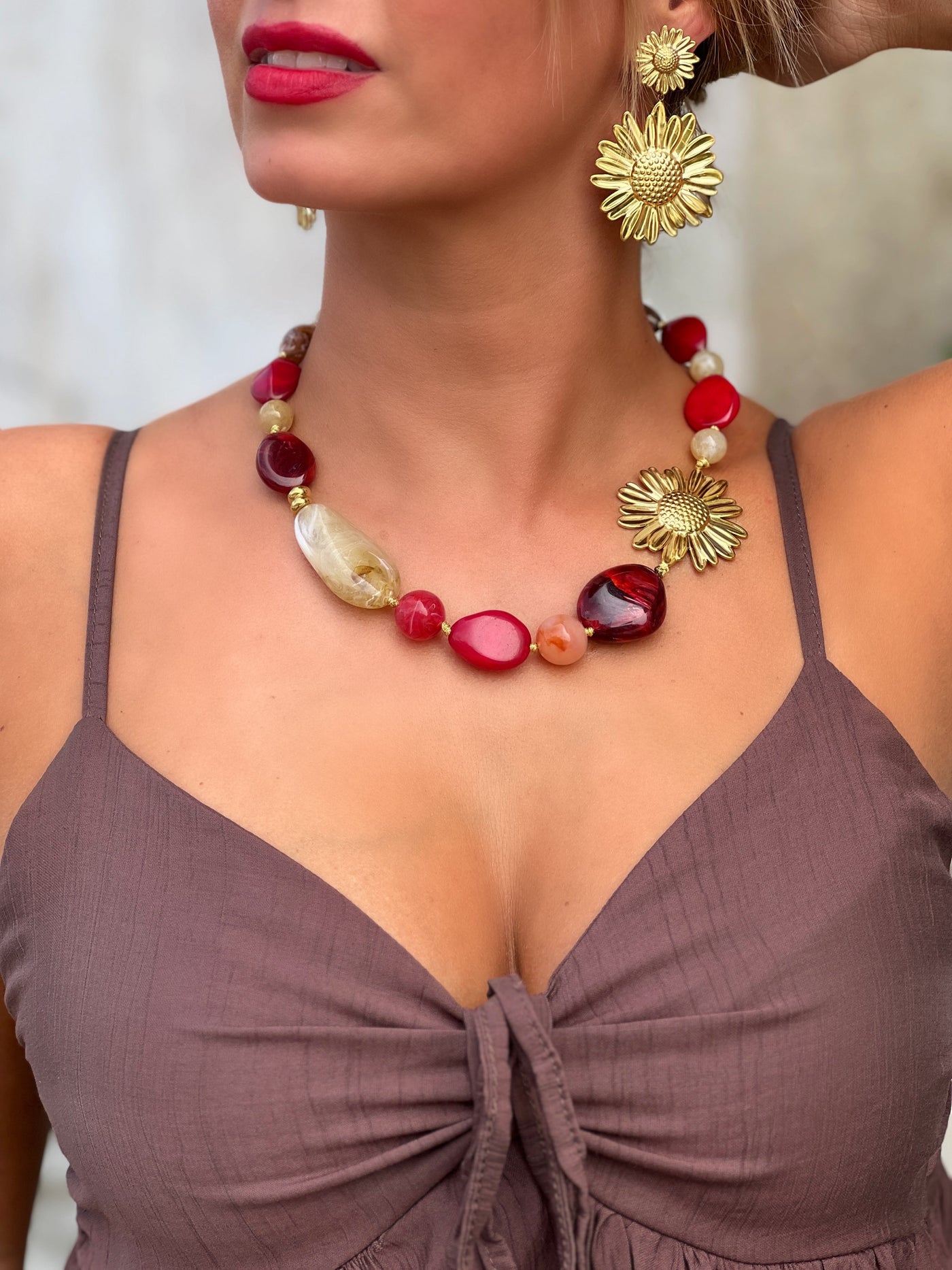 Collier en acier THAIS - BORDEAUX