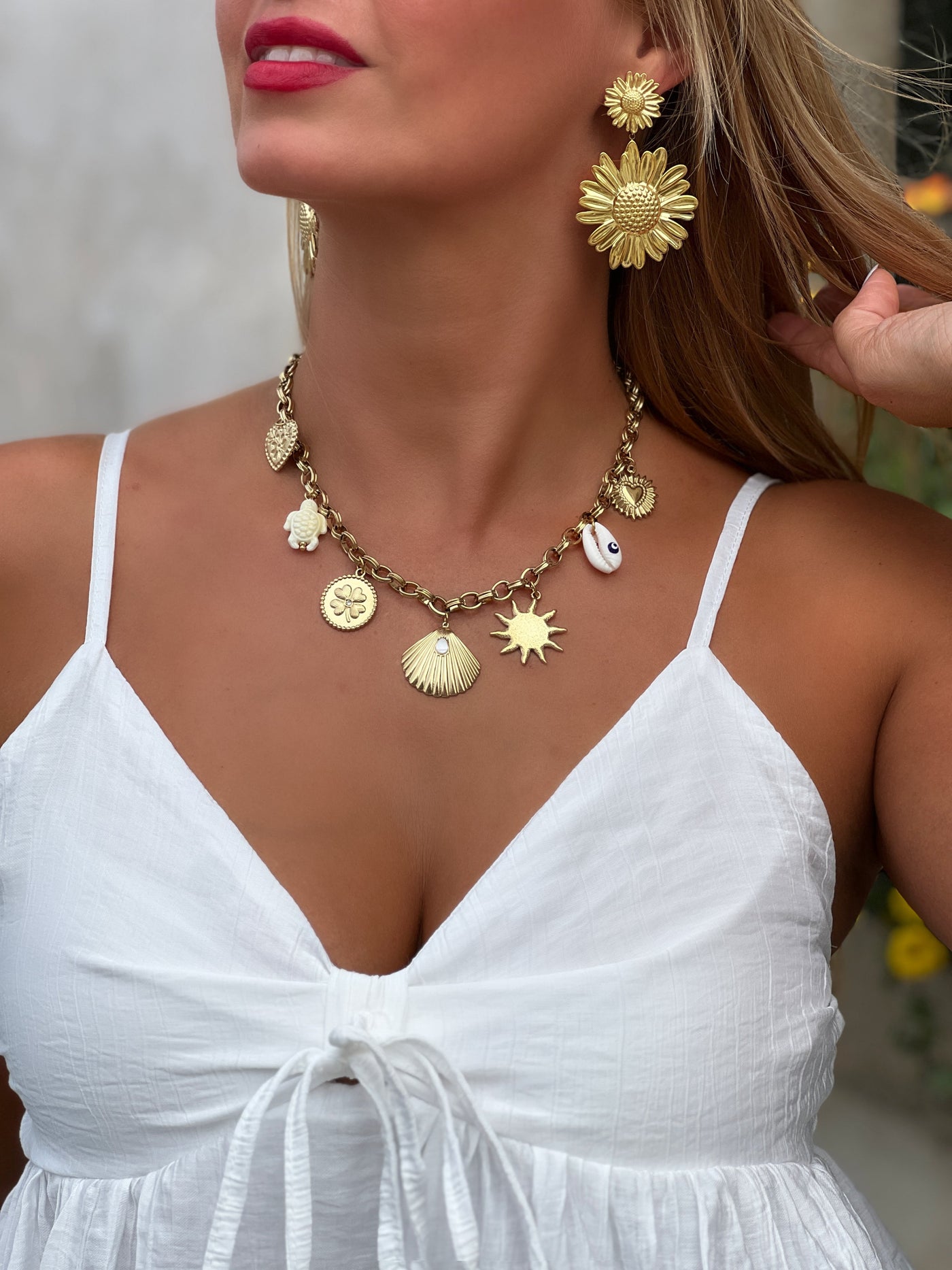 Collier en acier LILY  - DORE