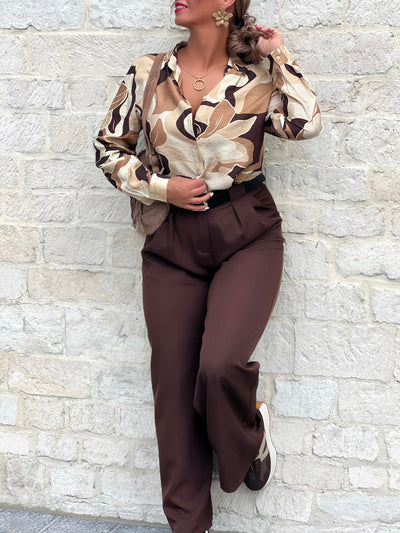 Pantalon LORRAINE - MARRON