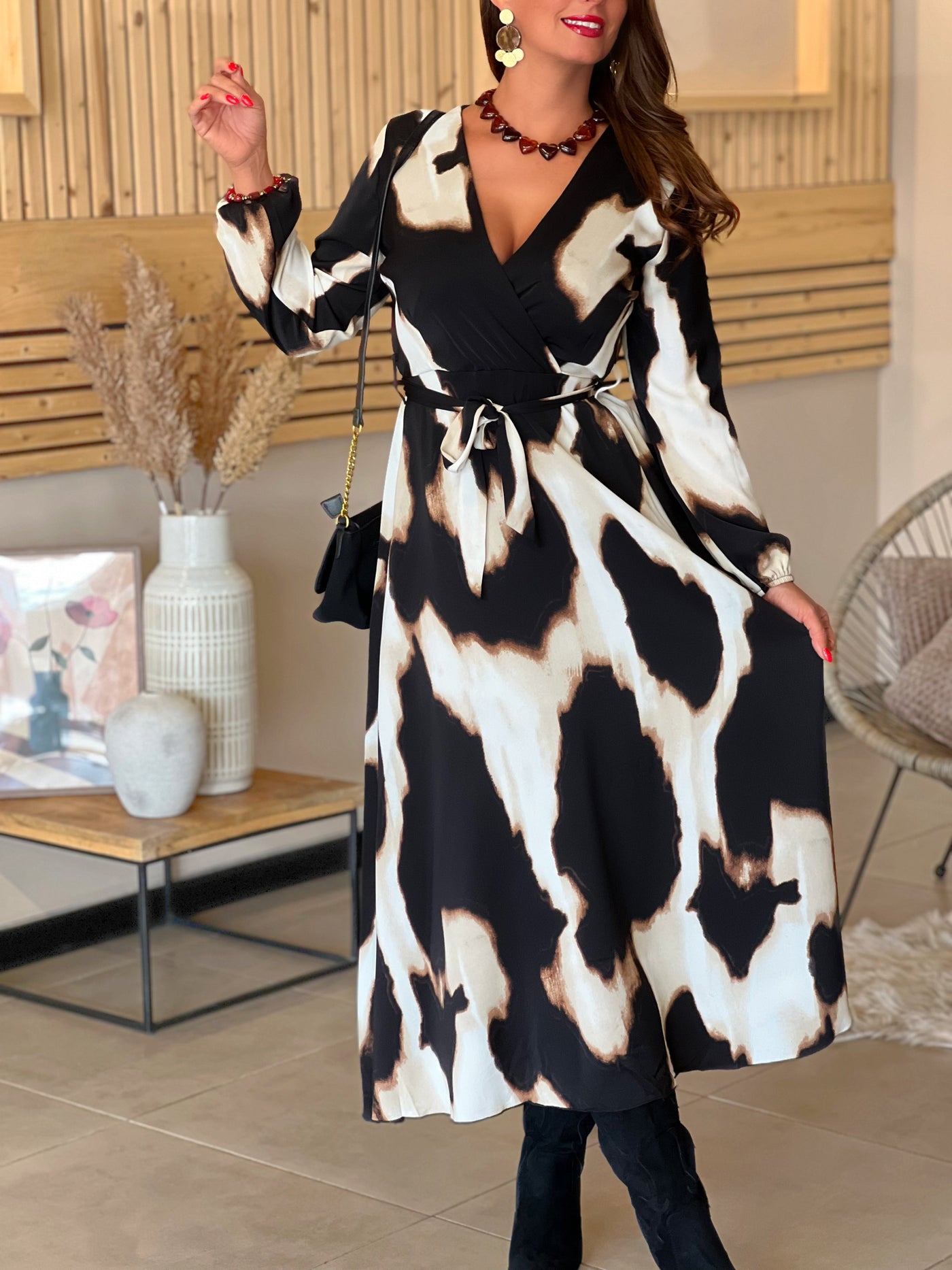 Longue robe OLIVIA - BEIGE