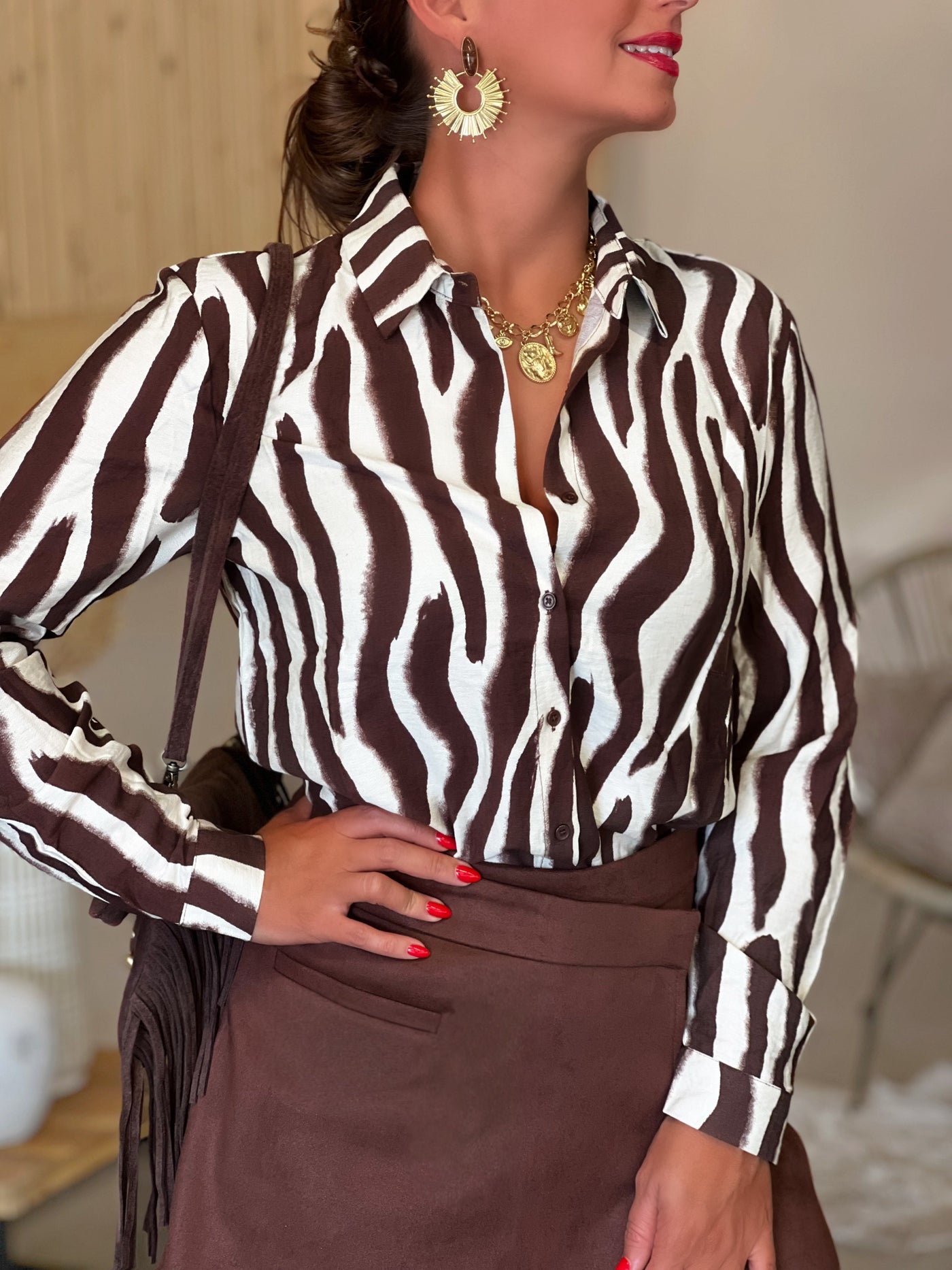Chemise EMMA - MARRON