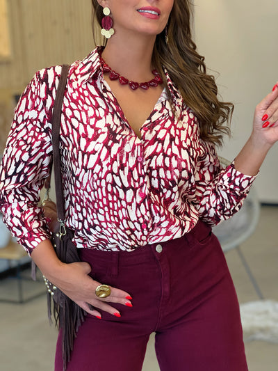 Chemise ASTRID - BORDEAUX