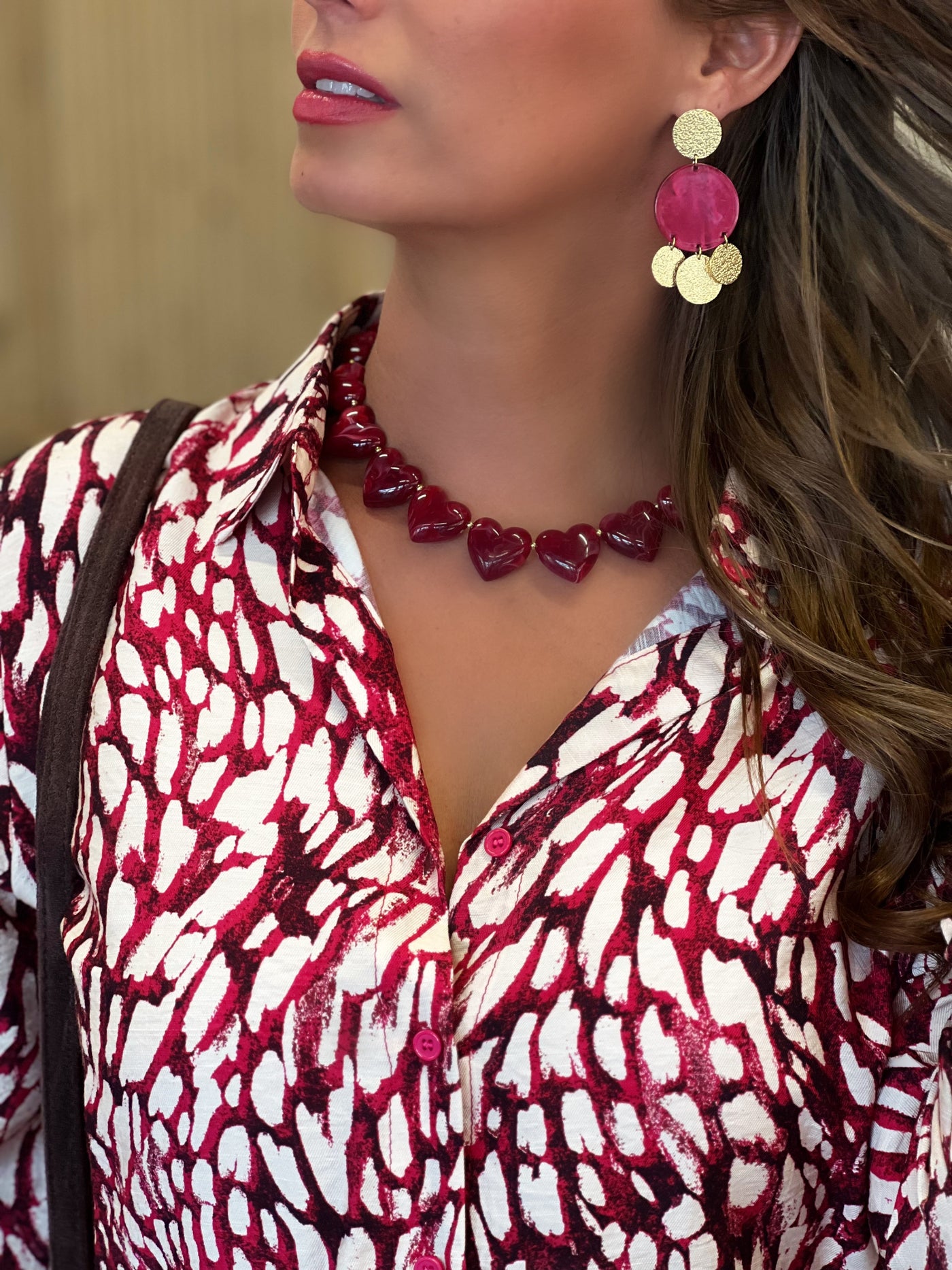 Boucles d’oreilles en acier SOLENE - BORDEAUX