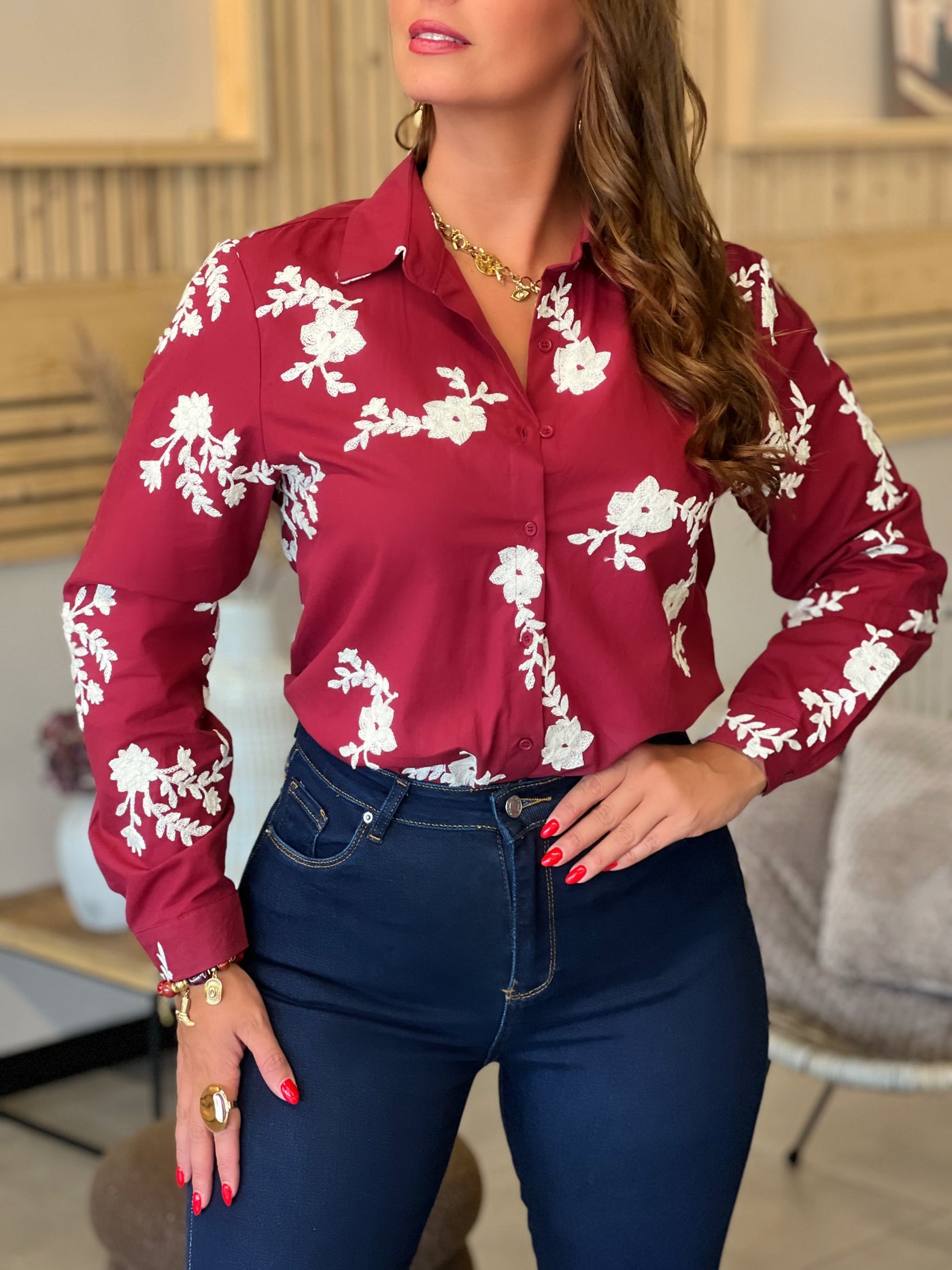 Chemise  DANITA - BORDEAUX