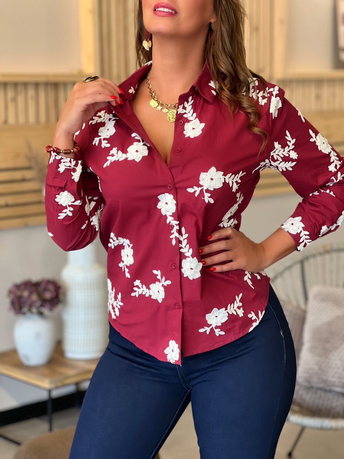 Chemise  DANITA - BORDEAUX