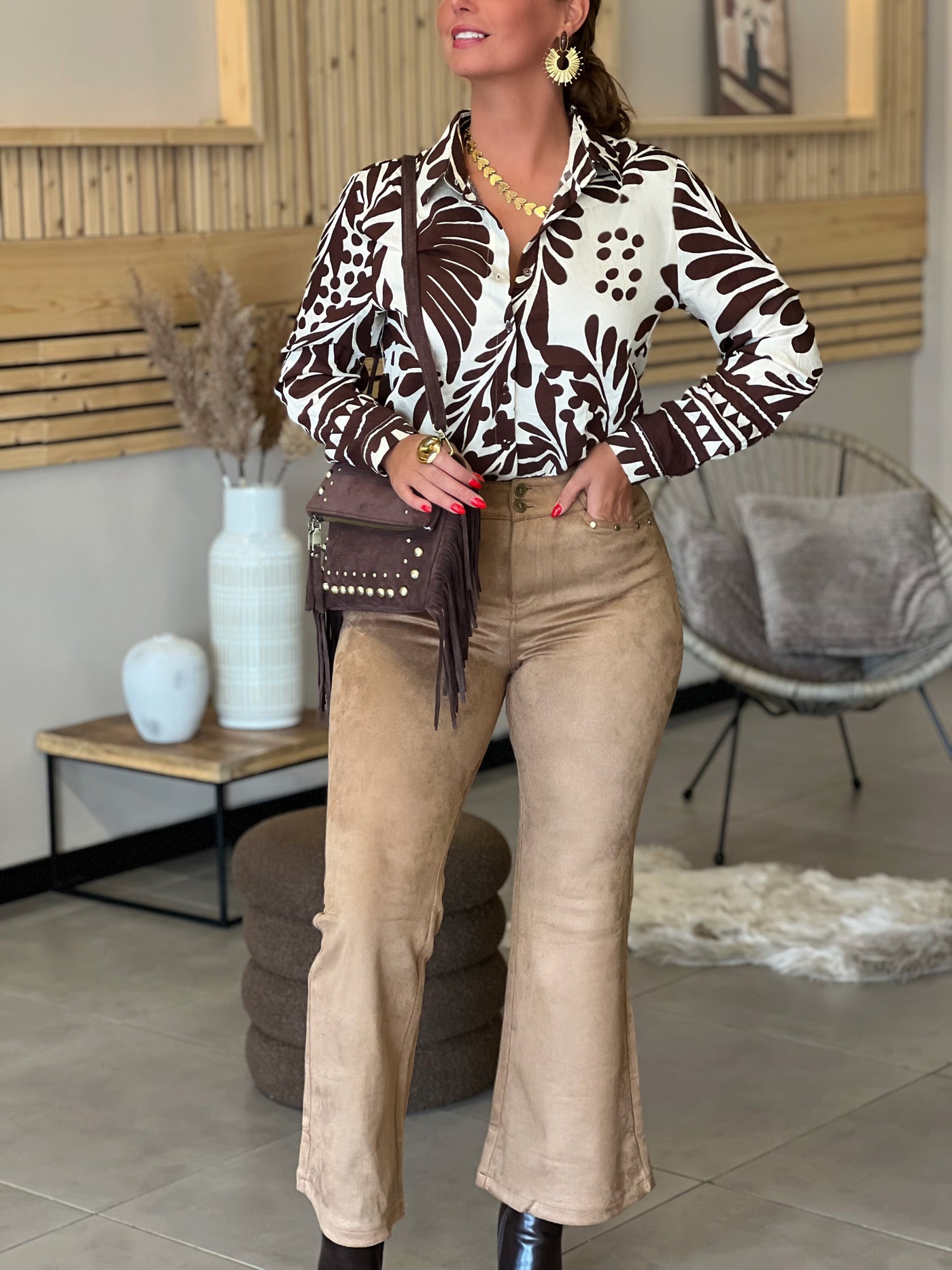 Pantalon SARAH - CAMEL