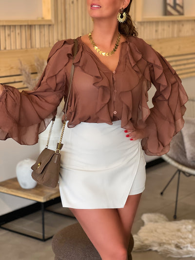 Jupe short NOLA - BEIGE