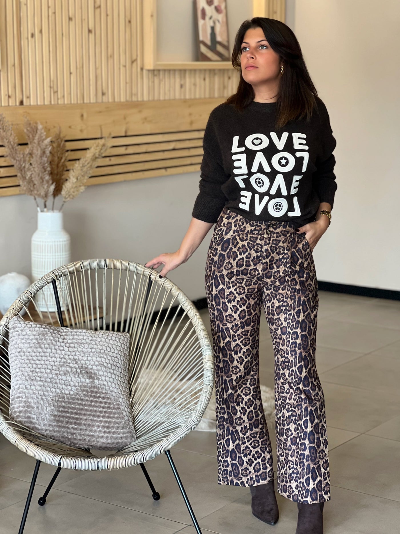 Pantalon LAILA - LÉOPARD