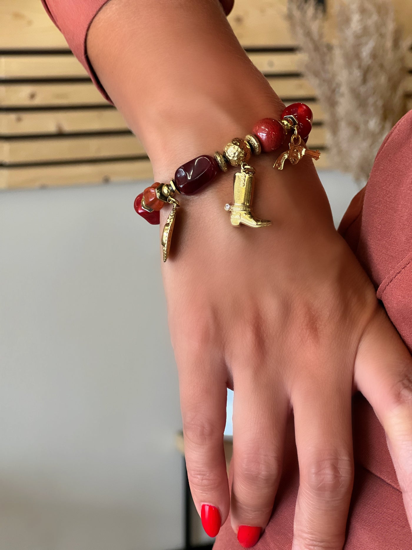 Bracelet en acier CASSY - BORDEAUX
