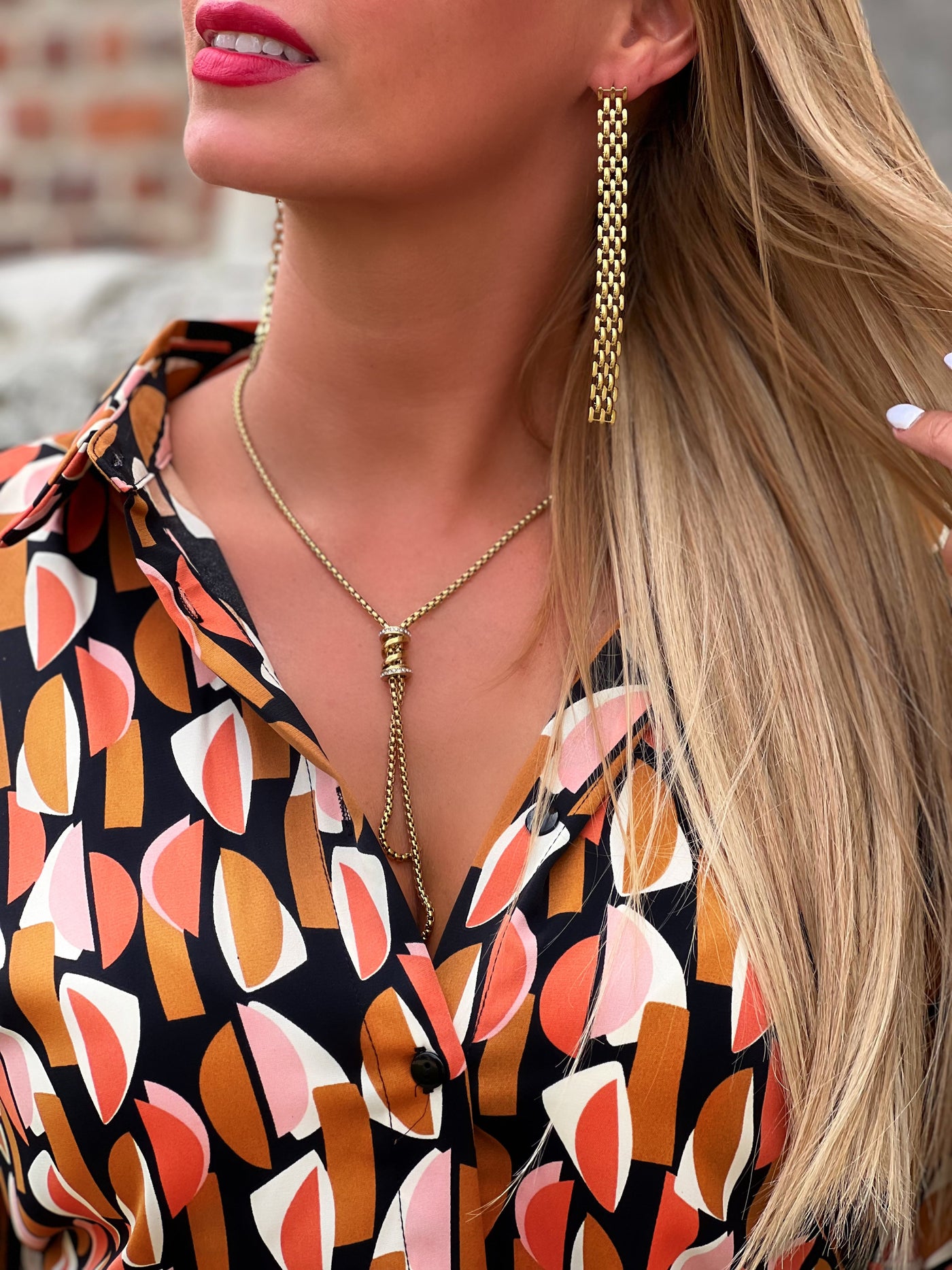 Boucles d'oreilles en acier EMY - DORE