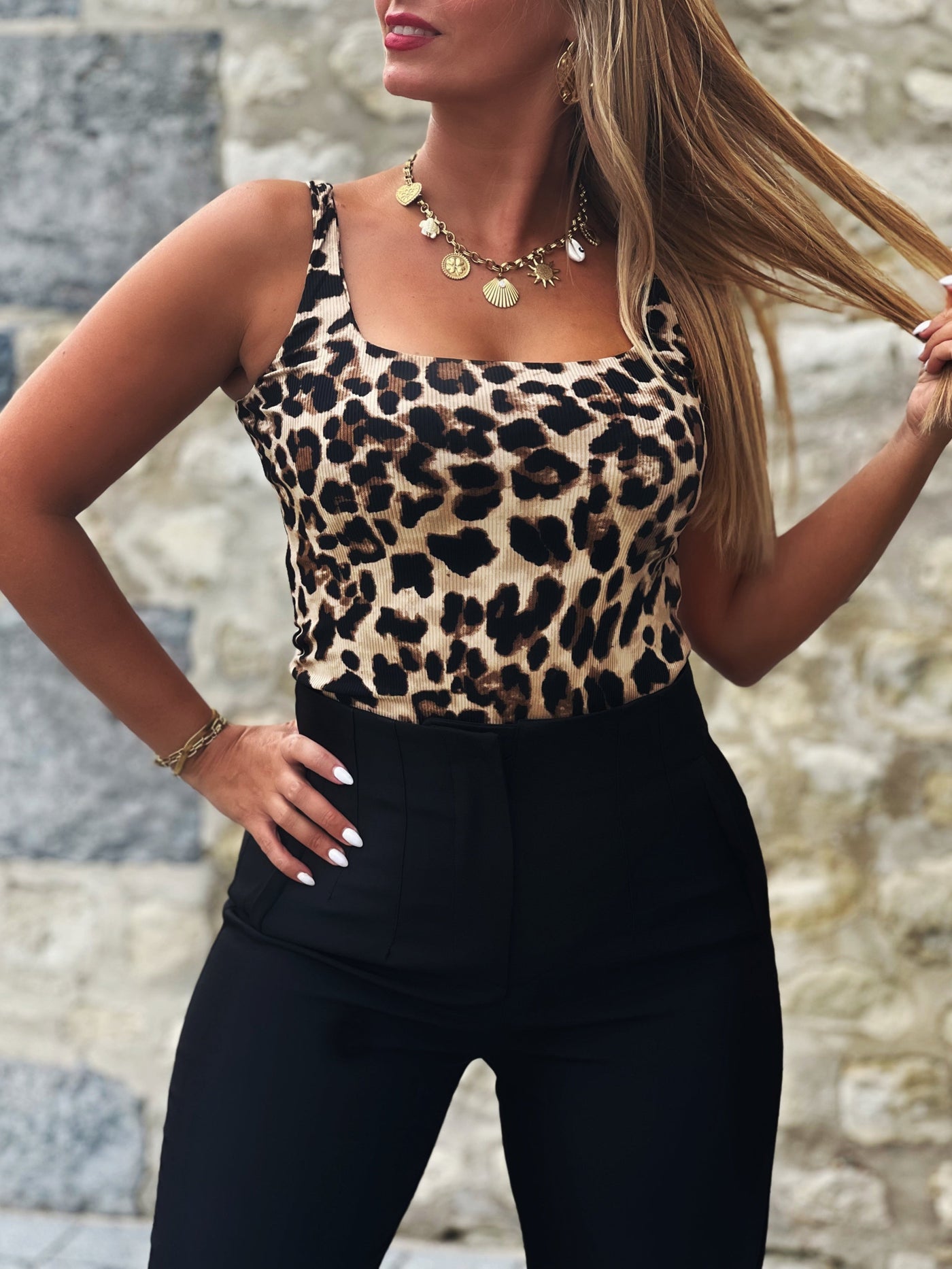Body LEONIE - LEOPARD