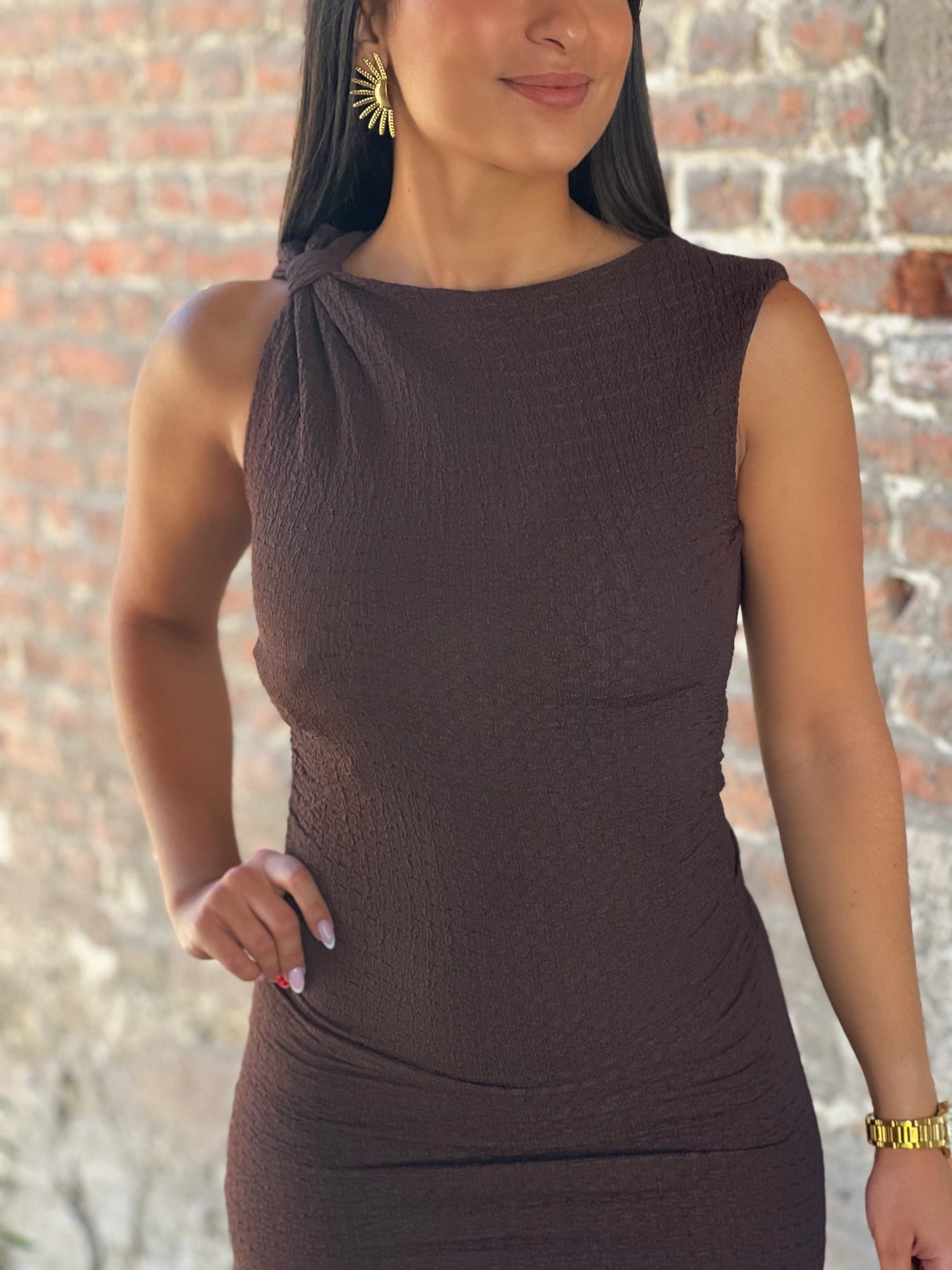 Robe NASSIKA - CHOCOLAT