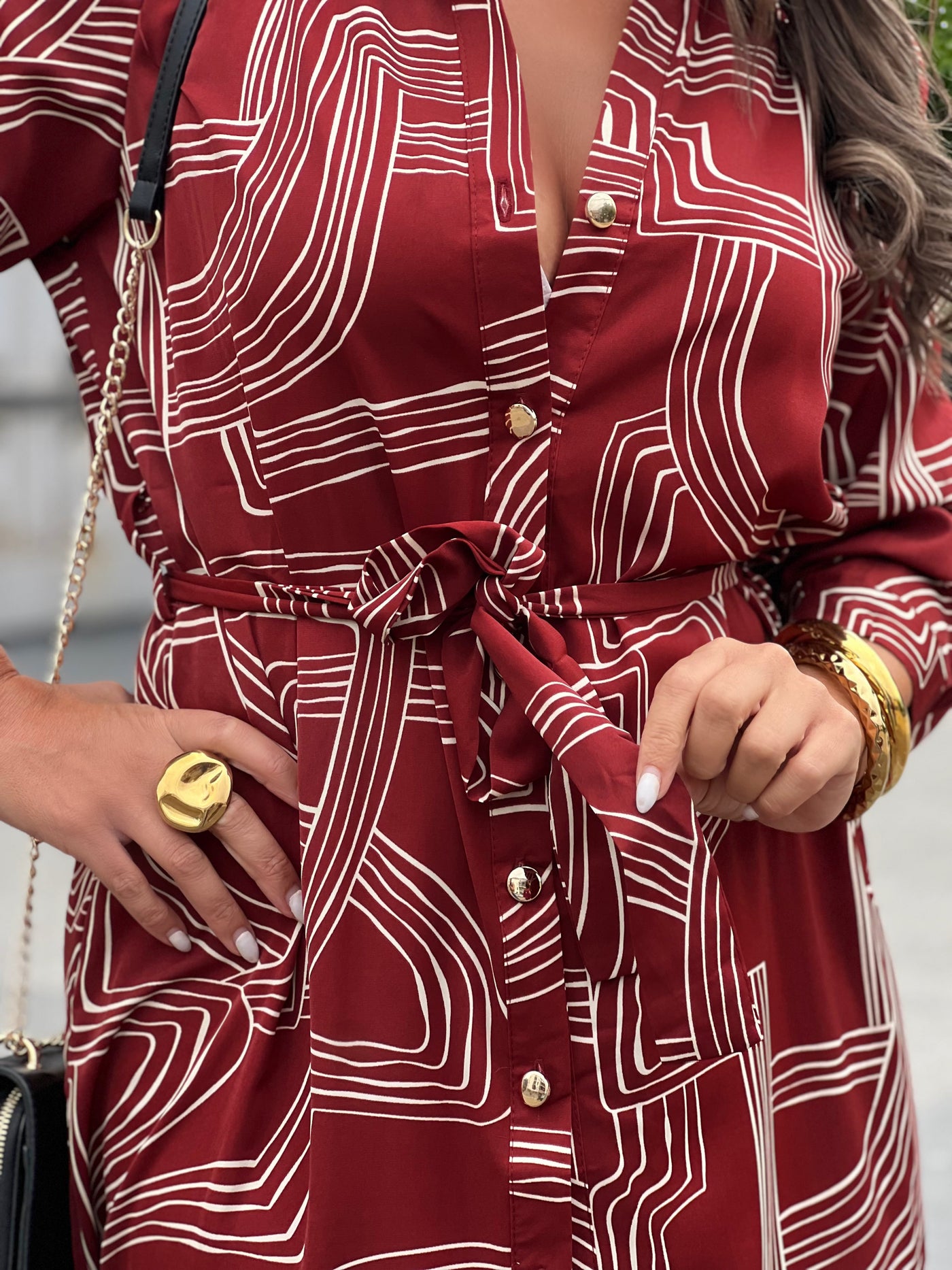 Longue robe DESTINY - BRIQUE