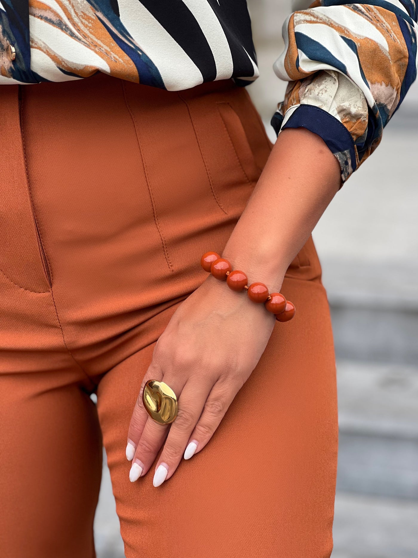 Bracelet en acier LINDA - CAMEL