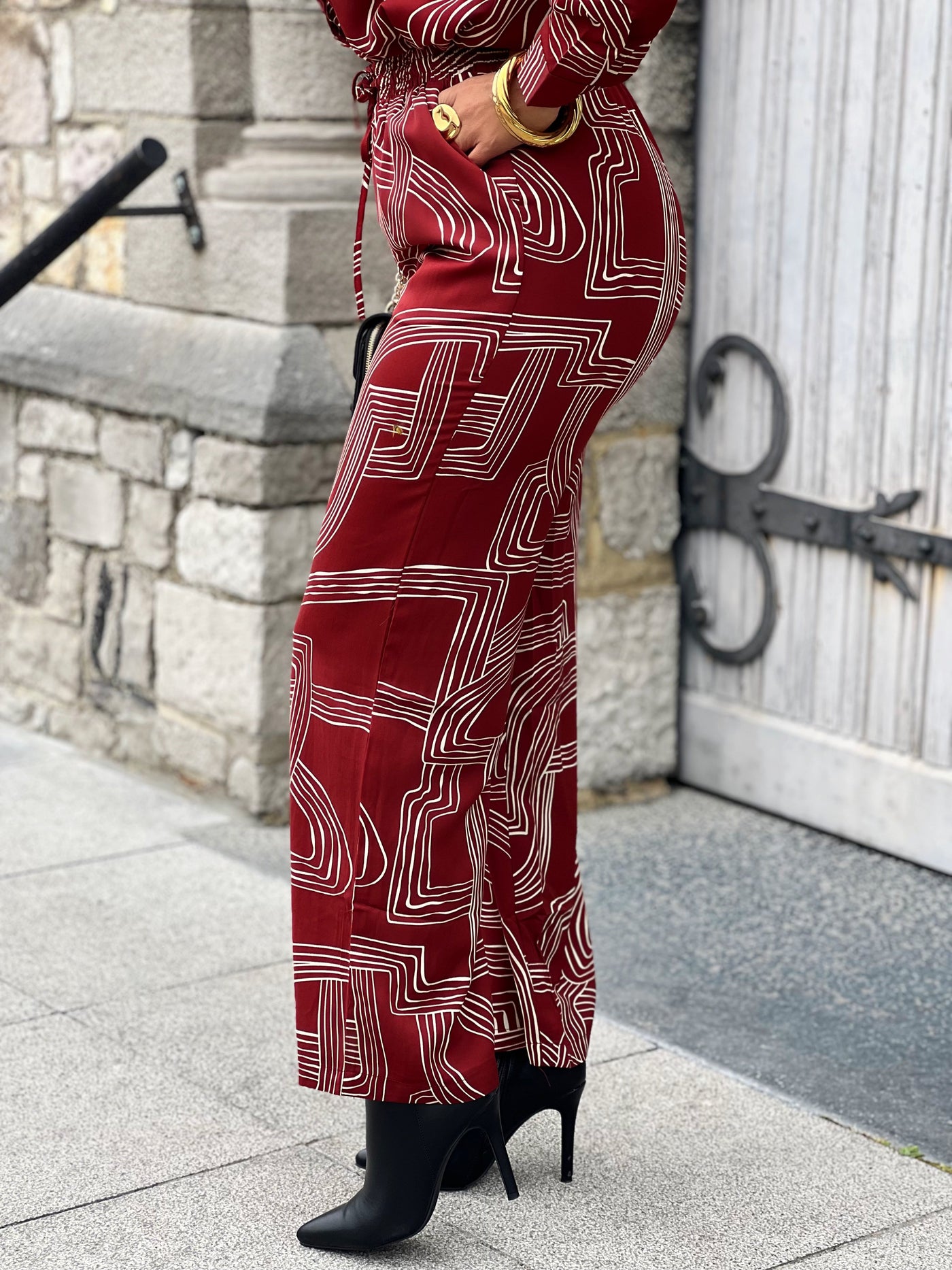 Pantalon SARINA - BORDEAUX