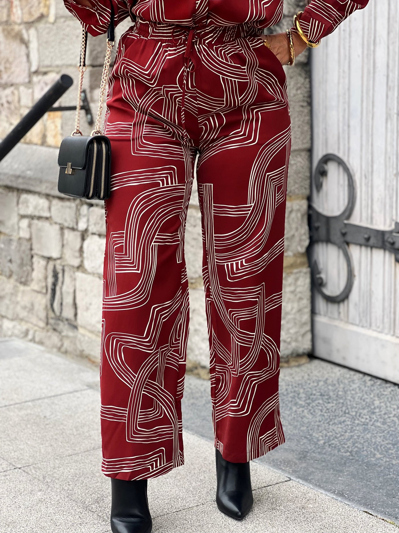 Pantalon SARINA - BORDEAUX