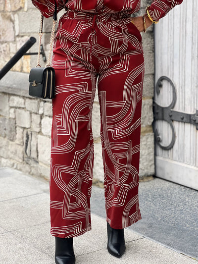 Pantalon SARINA - BORDEAUX
