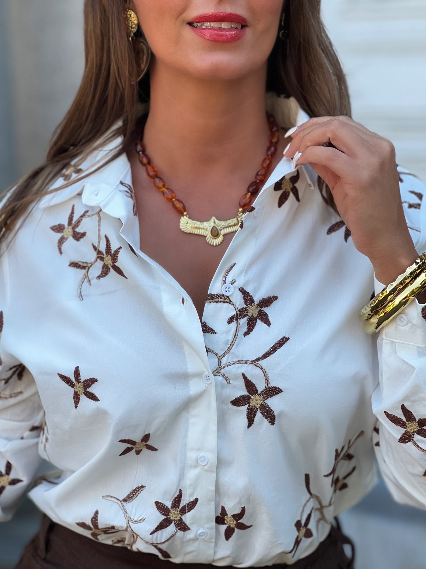 Collier en acier NOUR - CAMEL