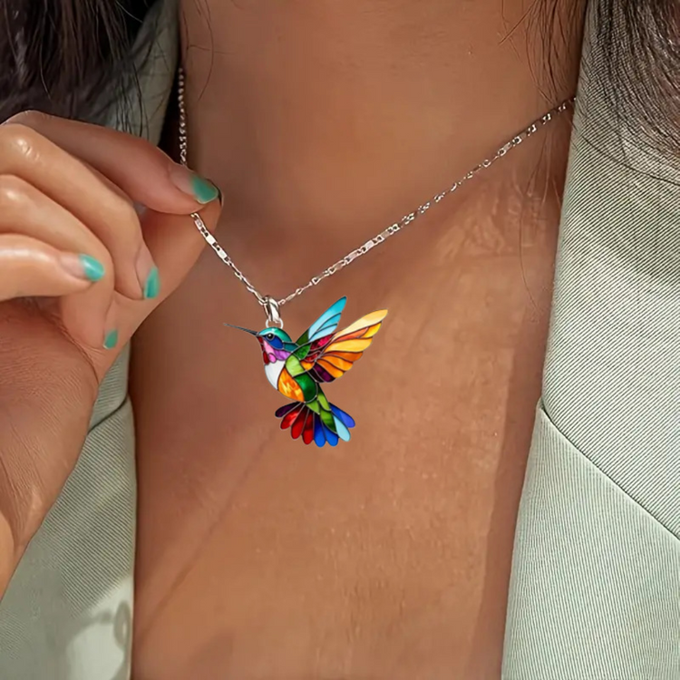Collier colibri élégant
