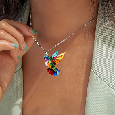 Collier colibri élégant