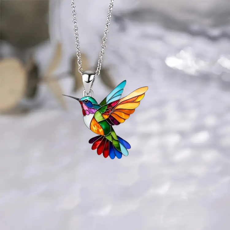 Collier colibri élégant