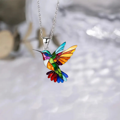 Collier colibri élégant
