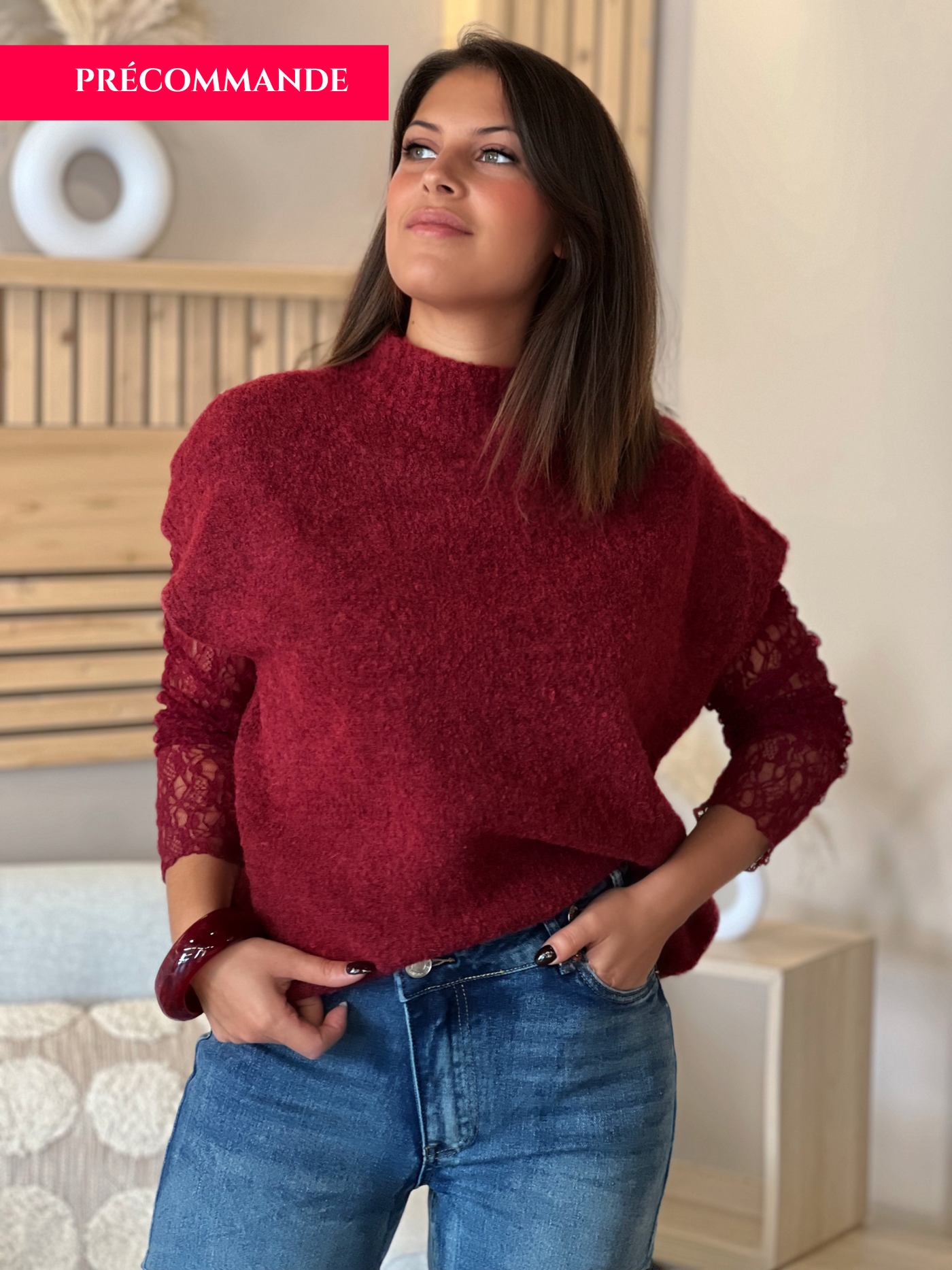 Pull ALEXANDRA - BORDEAUX