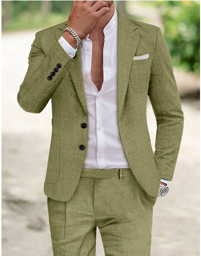 Johannes | Costume pour homme en lin élégant